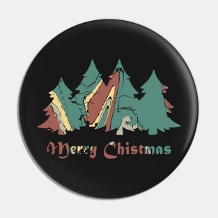 Patterns Christmas Trees Pin