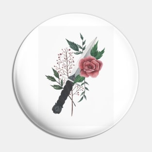 Flowers dagger Pin