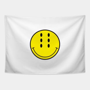 Six-Eyed Smiley Face, Medium Tapestry