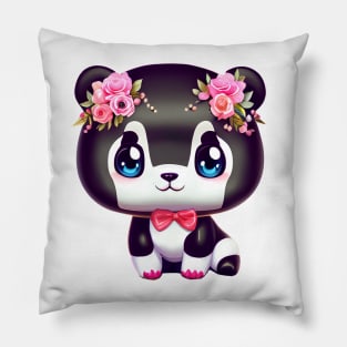 Cute kawaii panda bear Pillow