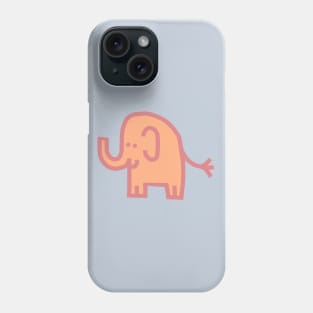 Cute Elephant Peach Fuzz Pantone Color of the Year 2024 Phone Case