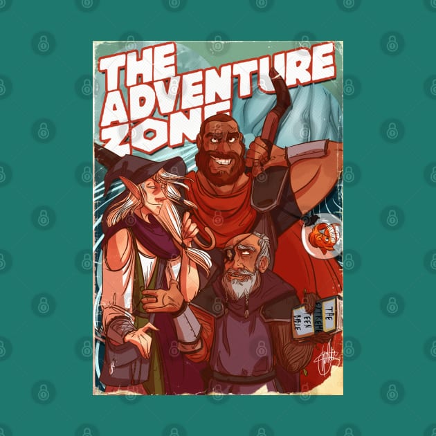 The Adveture Zone retro poster by CrossRoadArt