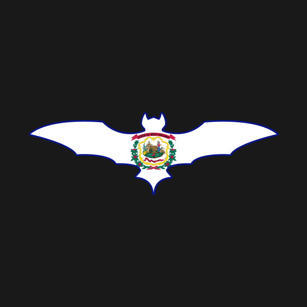 West Virginia Bat Flag by Wickedcartoons