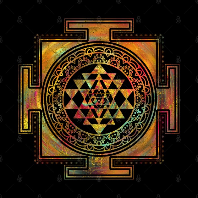 Colorful Sri Yantra  / Sri Chakra by Nartissima