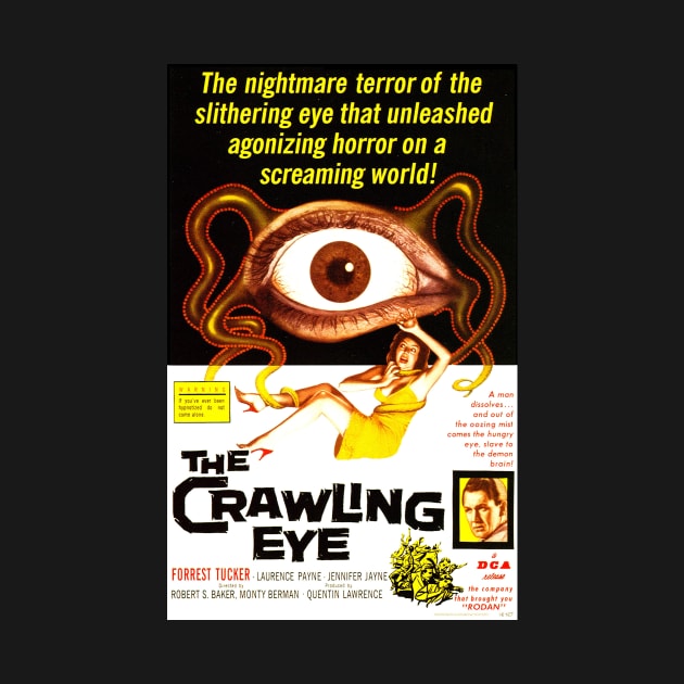 Classic Science Fiction Movie Poster - The Crawling Eye by Starbase79