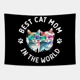 Best cat mom in the world Tapestry