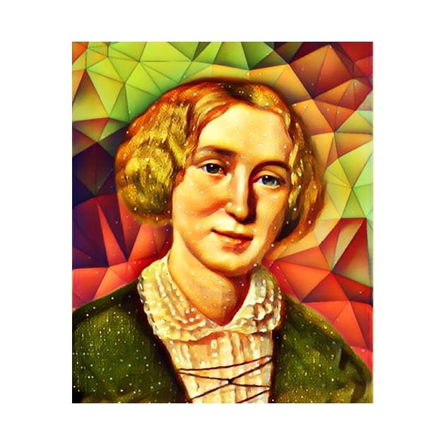 George Eliot Snow Portrait | George Eliot Snow Artwork 9 by JustLit