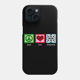 Peace Love Crosswords Phone Case