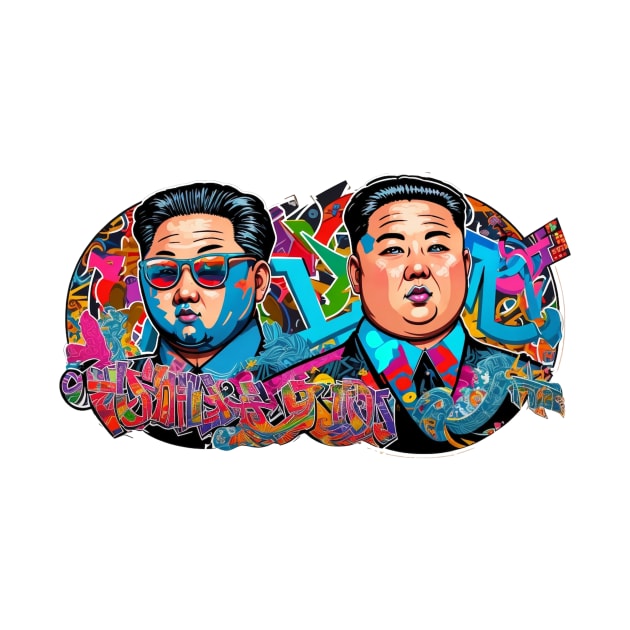 Kim Jong Un graffiti art by CRAZYMAN