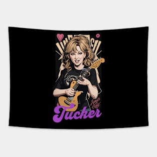 tucker //retro vector neon v1 Tapestry