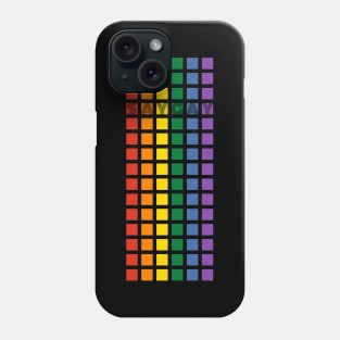 Say Gay Pride Grid Phone Case