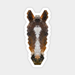 Minimalist Geometric Stylized Animals - Horse Magnet