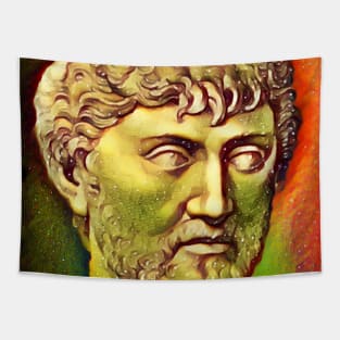 Lucretius Snowy Portrait | Lucretius Artwork 13 Tapestry