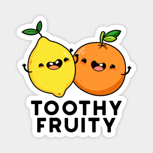 Toothy Fruity Cute Fruit Pun Magnet