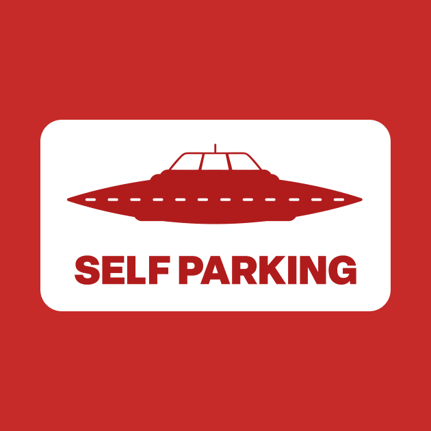 Self parking ufo by The Local Sticker Shop
