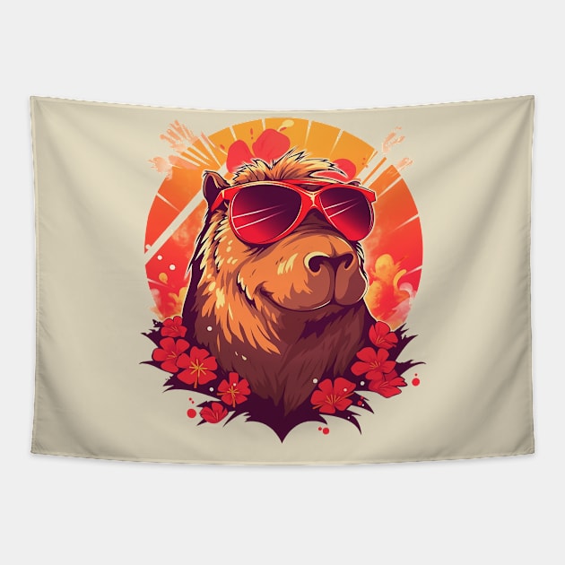 capybara Tapestry by lets find pirate