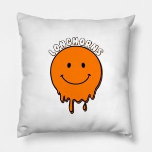 utexs smiley Pillow