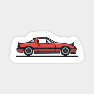 Red miata drawing Magnet