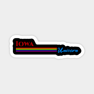 Iowa Unicorn Gift Magnet