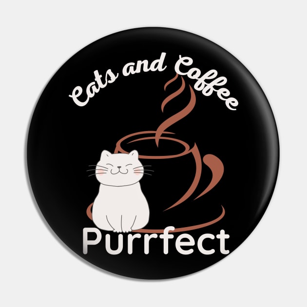 Cats and Coffee Purrfect Pin by Idanitee