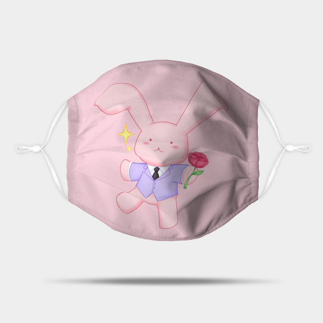 Usa Chan Ouran High School Host Club Mask Teepublic Uk You can choose to have one ear bent or flopped over a bit if you like, or you can have them both stand straight up. teepublic