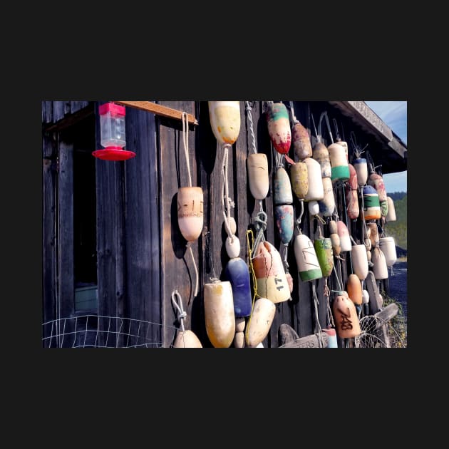 Fishing Buoys in Orcas Island, Washington by SeaChangeDesign