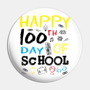 Happy 100th 100 Days of School Pin