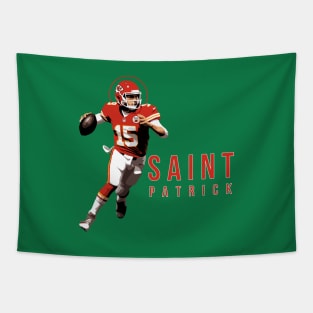 Saint Patrick Mahomes Day Tee | Kansas City Chiefs Tapestry Tapestry