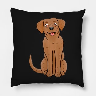 Brown Lab Pillow