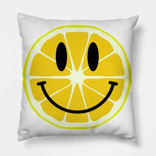 Smiley face lemon Pillow