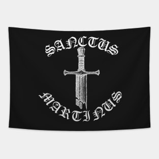 Saint Martin of Tours Broken Sword Gothic Pocket Tapestry