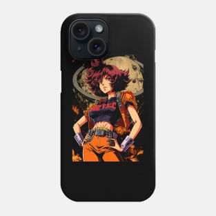 Anime Hot Girl in Futuristic outfit 90s style Phone Case