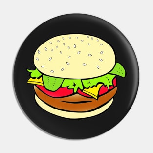 Burger Tee Pin