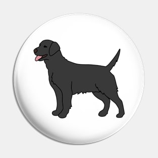 Black Labrador Dog Pin