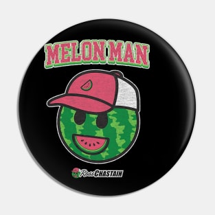 Ross Chastain Charcoal Melon Man Logo Pin