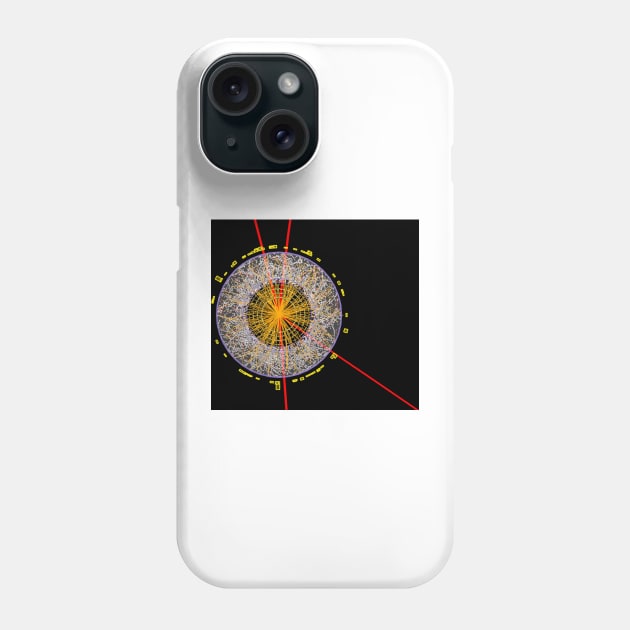 Higgs boson event, ATLAS detector (C013/6892) Phone Case by SciencePhoto