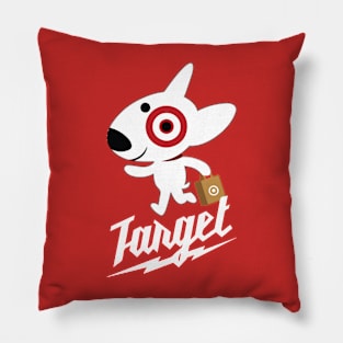 Cute Bullseye Dog Team Member Pillow