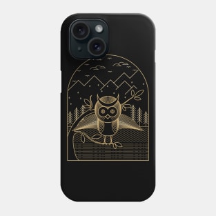 Cute Owl On The Tree Tonight Phone Case