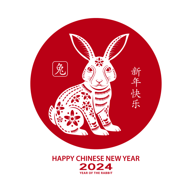 Chinese Zodiac Year of the Rabbit Chinese New Year 2024 by sufian