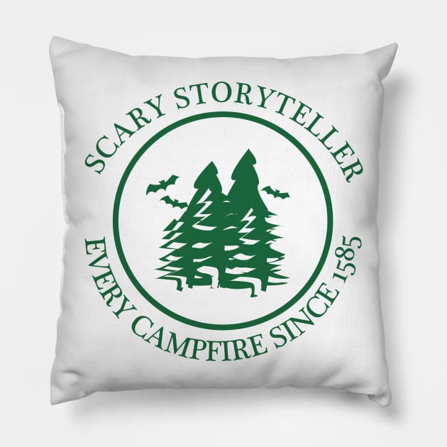 Scary Storyteller Classic Pillow by Scary Stories from Camp Roanoke