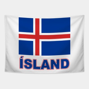 The Pride of Iceland - Icelandic Flag and Language Tapestry