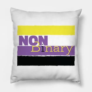 Non Binary (and so freaking proud of it) Pillow