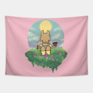 Bunny Gardener Tapestry