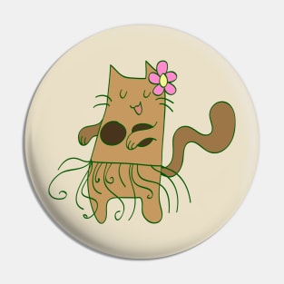 Dancing Cat Pin