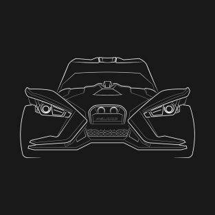 Polaris Slingshot - front stencil, white T-Shirt