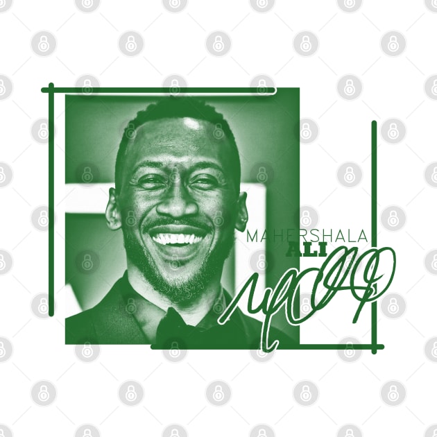 Mahershala Ali - greensolid style by Loreatees