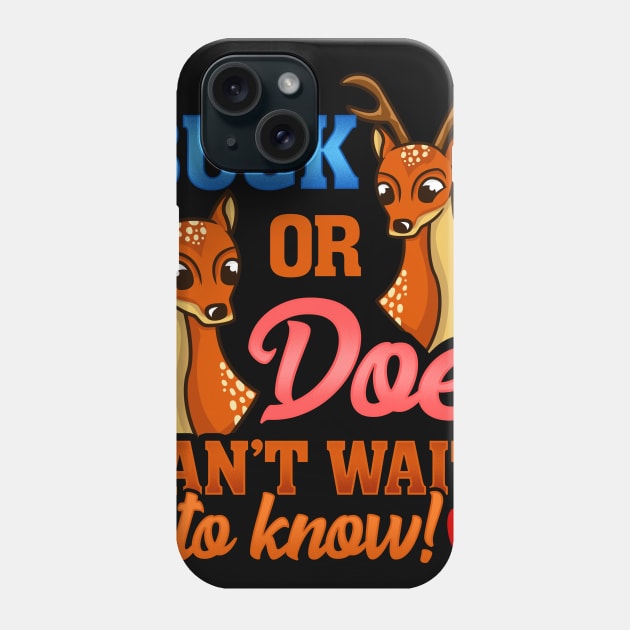 Pink or Blue - Buck or Doe - Baby Shower Party Phone Case by biNutz