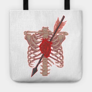 Arrow through the heart Tote