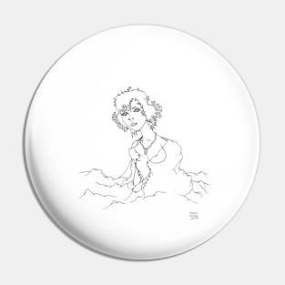 Thought study: B&W version Pin