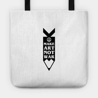 MAKE ART NOT WAR Tote